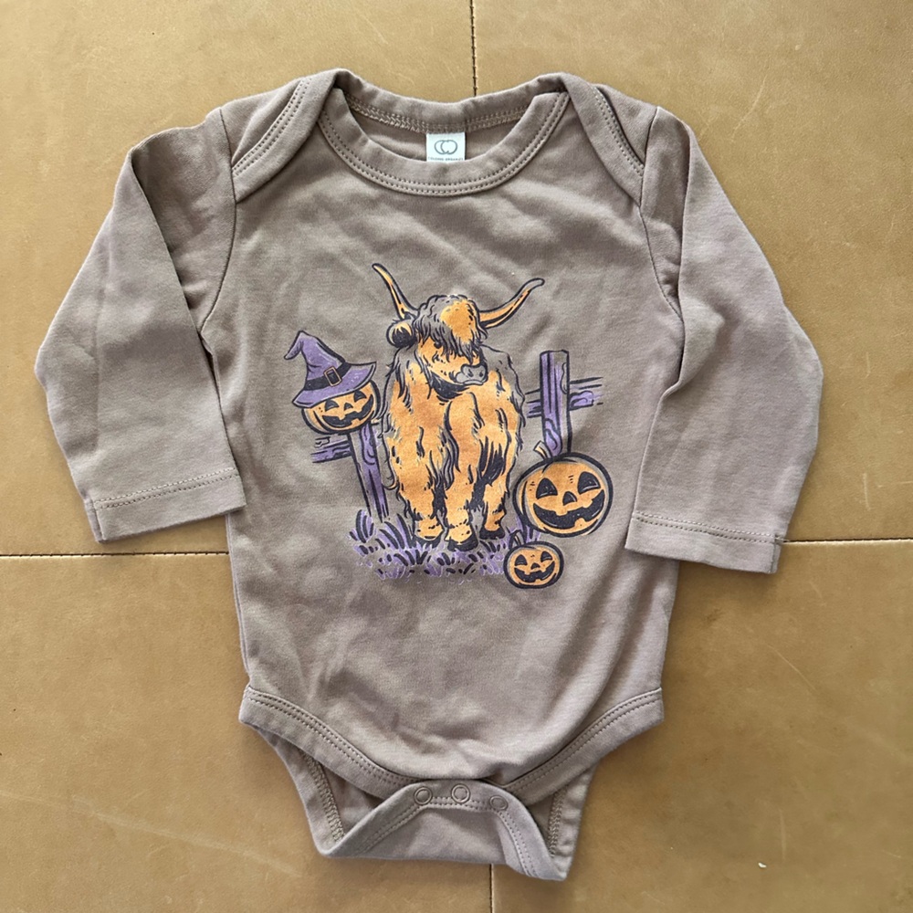 Colored Organics Jack O Lantern Onesie 3-6M